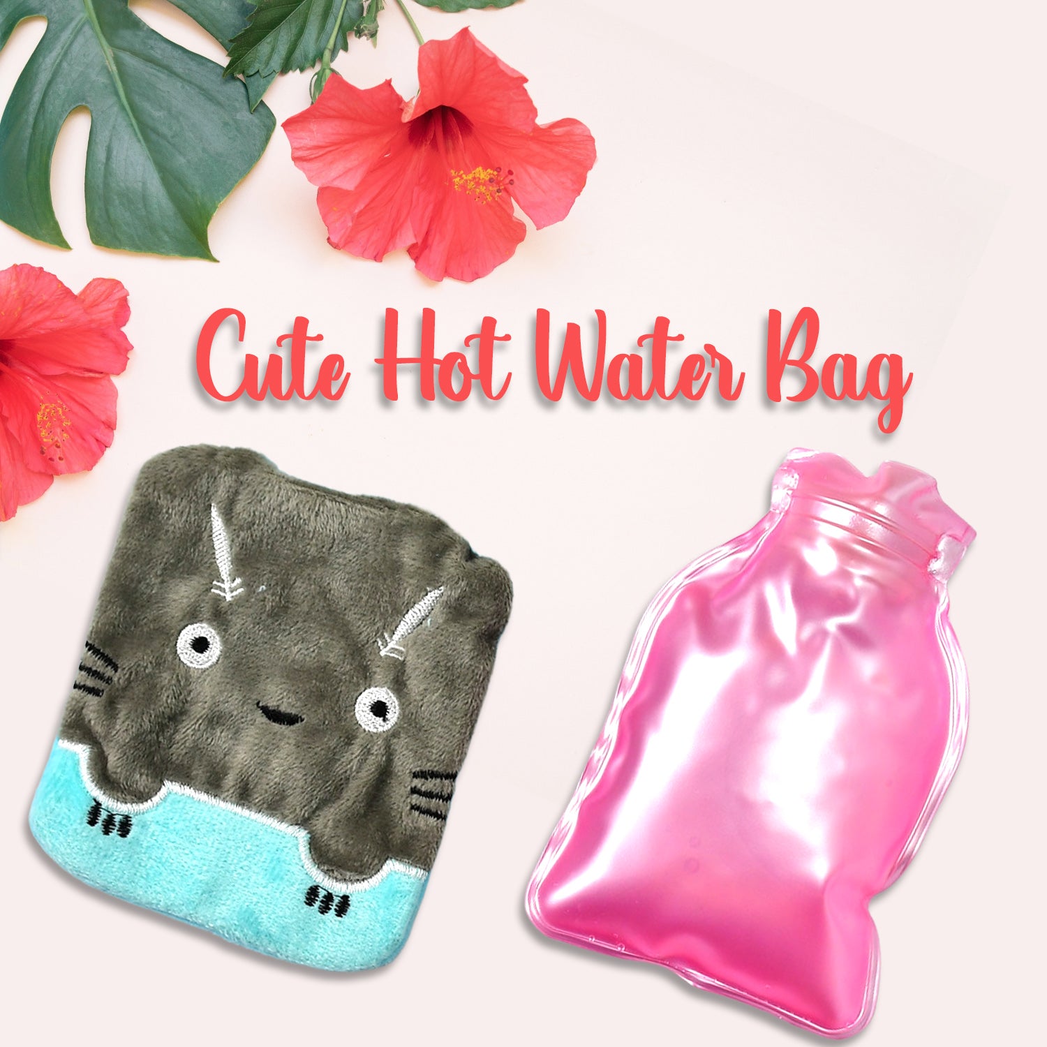 6528 Grey Cat Print Small Hot Water Bag With Cover For Pain Relief Neck Shoulder Pain And Hand Feet Warmer Menstrual Cramps. 6528 Grey Cat Print Small Hot Water Bag With Cover For Pain Relief Neck Shoulder Pain And Hand Feet Warmer Menstrual Cramps.